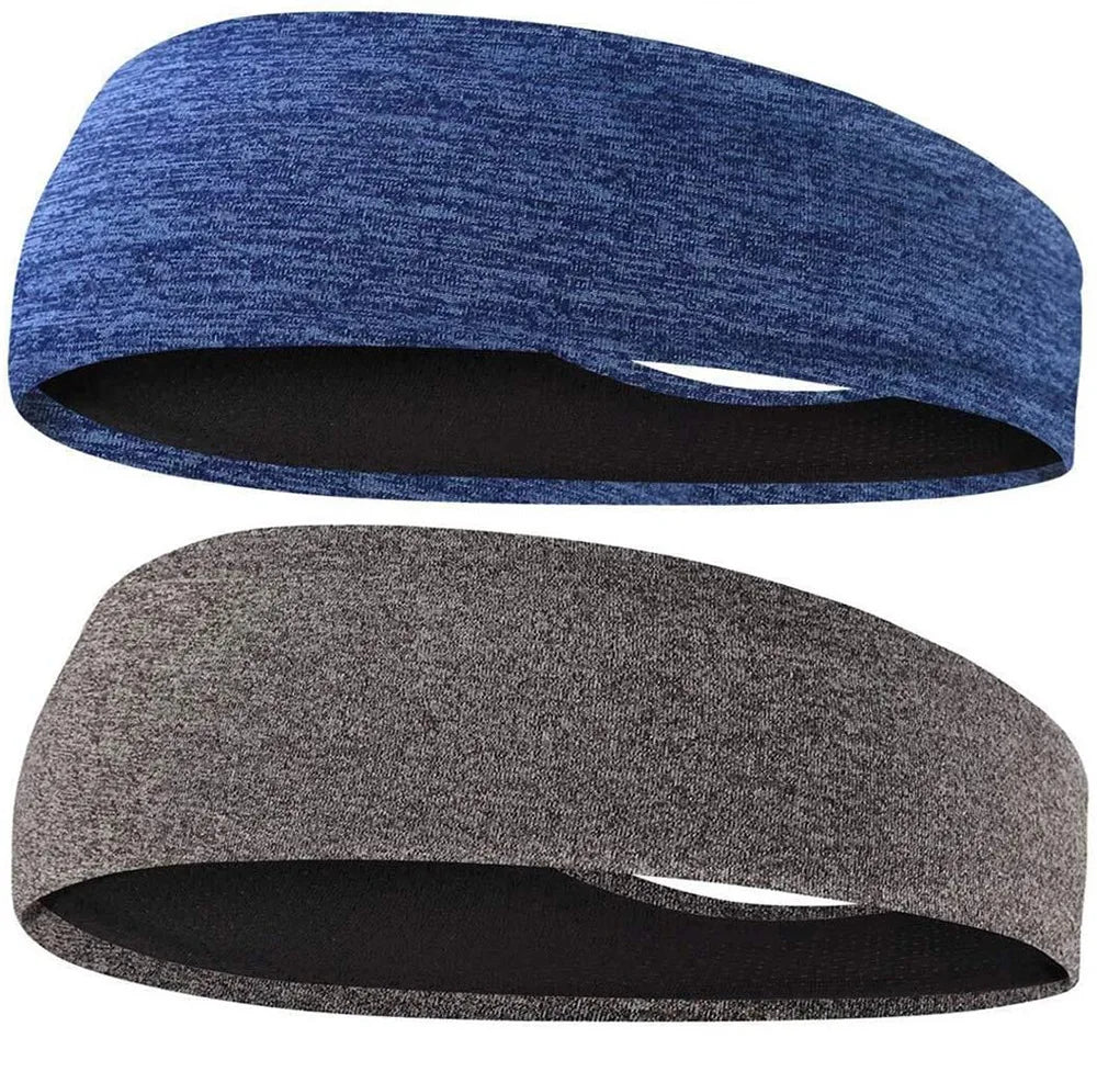 Sweatband for Men Women Elastic Sport Hairbands Head Band Yoga Headbands Headwear Headwrap Sports Hair Accessories Safety Band
